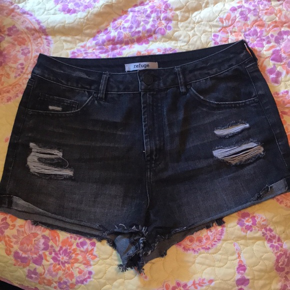 Used Charlotte Russ black High waist shorts. - Picture 2 of 3